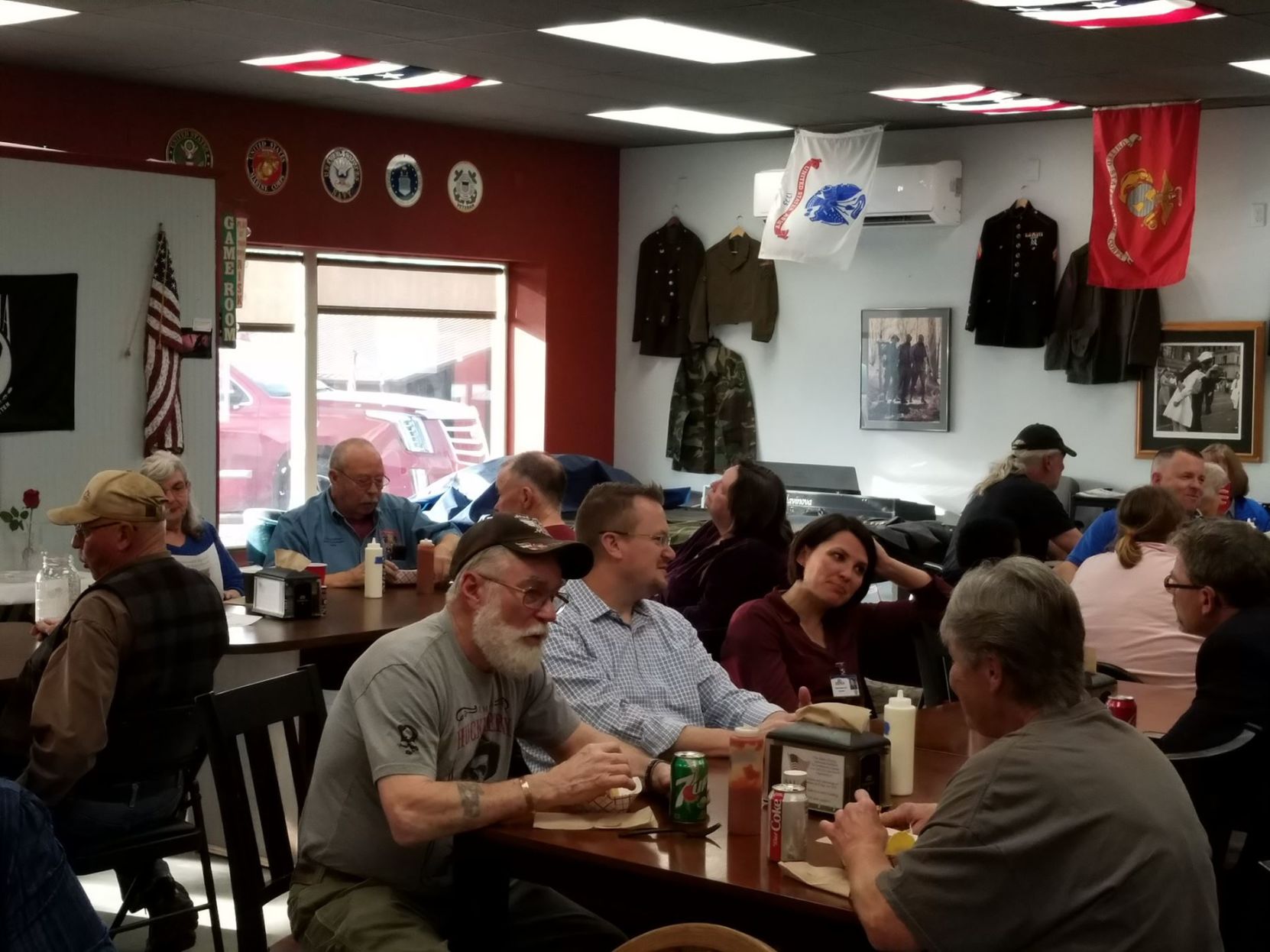 Veterans visit with Syringa providers